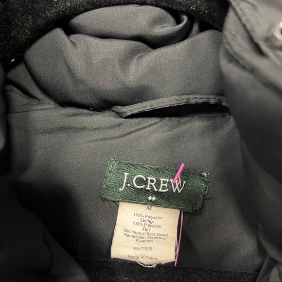 J.crew black hooded puffer jacket - Picture 3 of 5